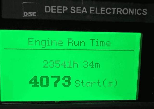 Genset 23,500 hours of operation